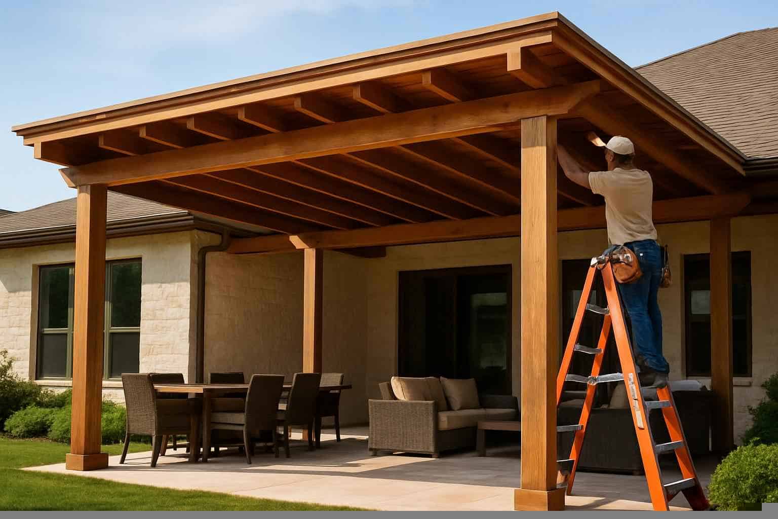 Patio Cover Installation Contractor In Medina TX Wood Patio Cover Installer In Medina TX
