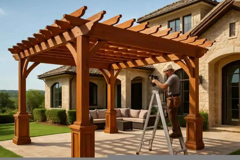 wood pergola builder in horseshoe bay tx