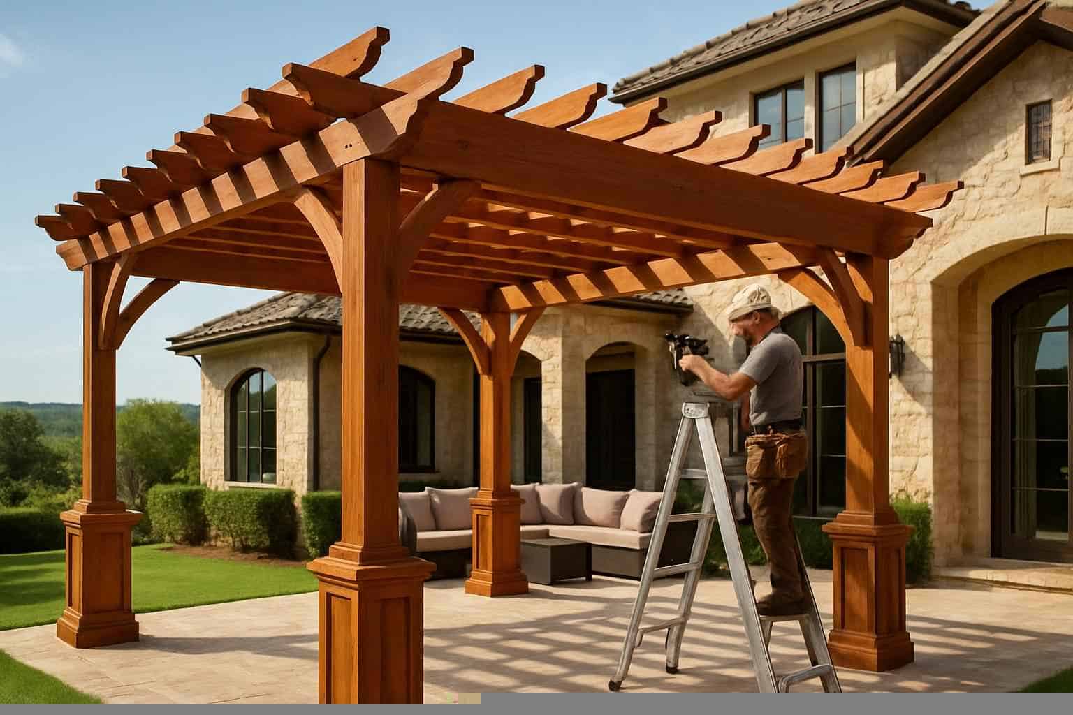 Wood Pergola Builder in Horseshoe Bay TX