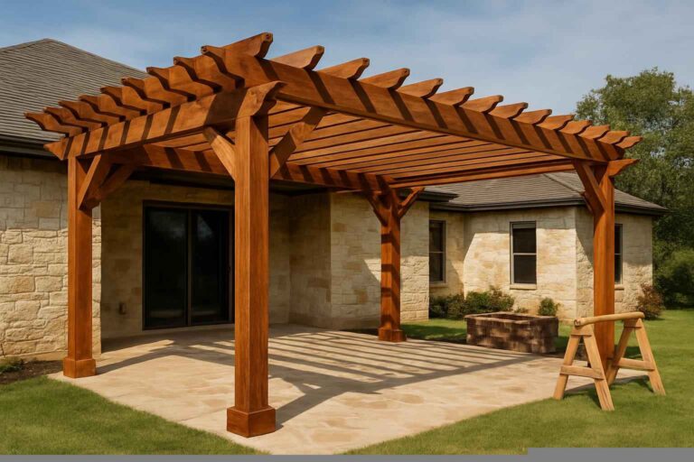 wood pergola builder in medina tx