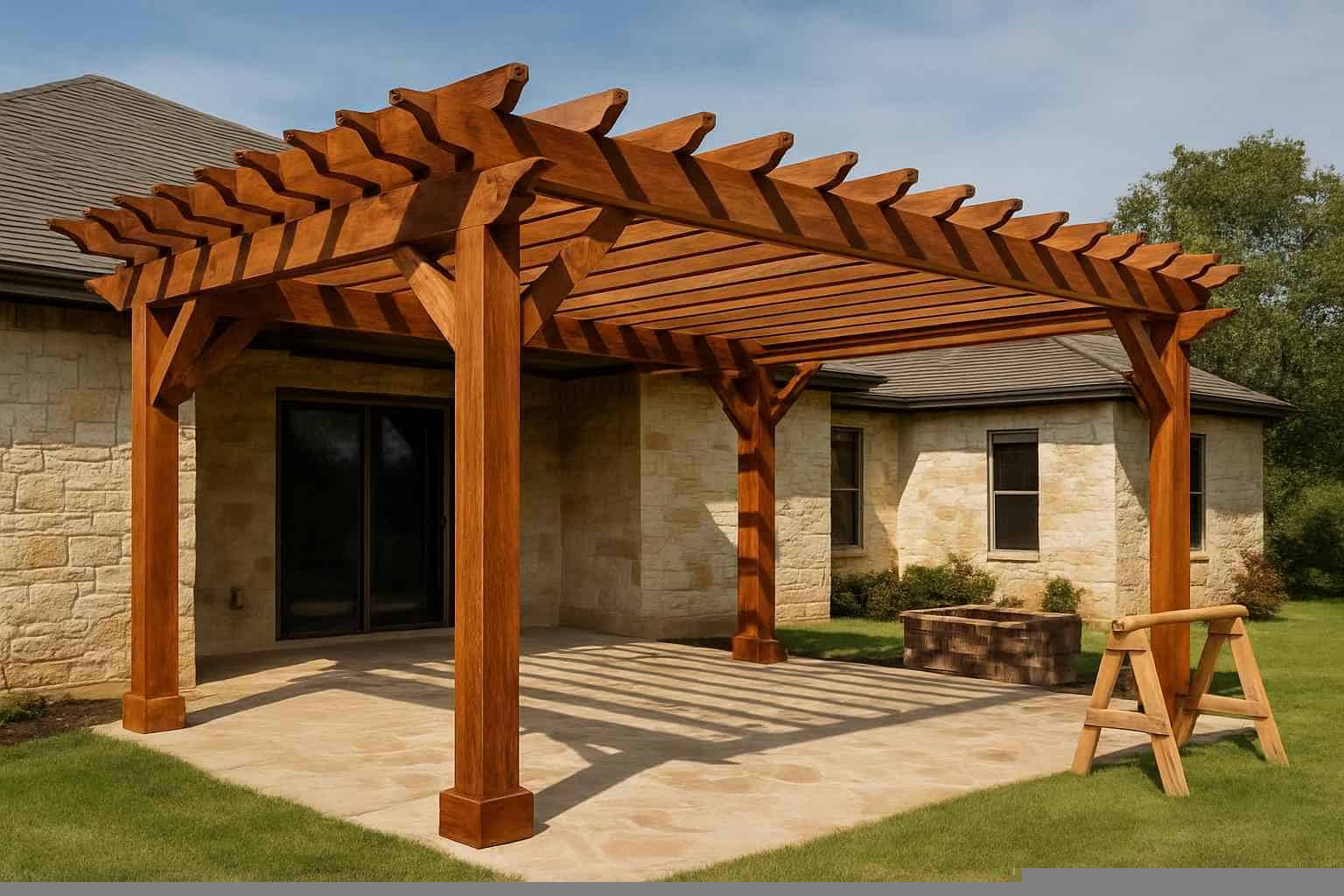 wood pergola builder in medina