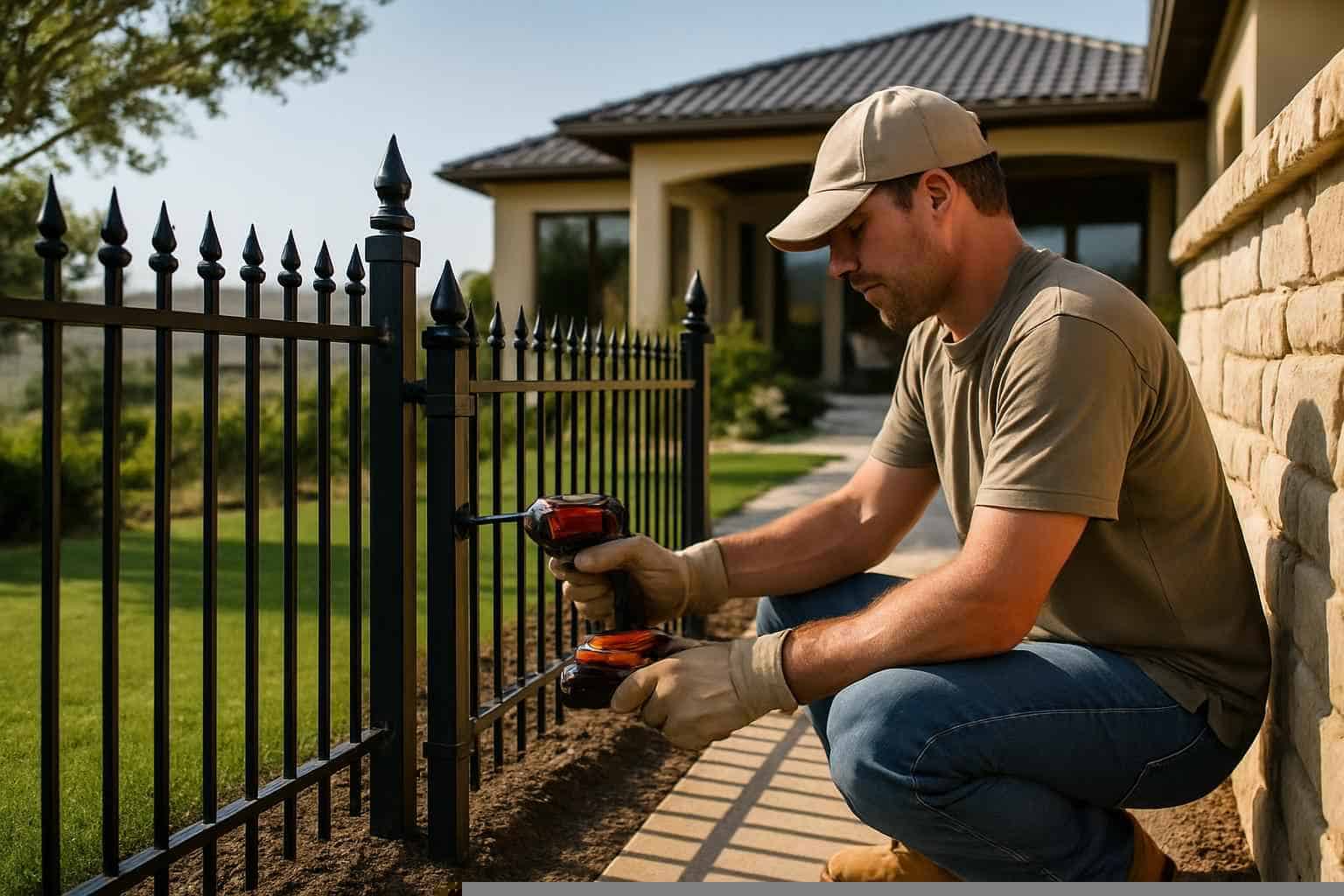 Wrought Iron Fence Installer in Cottonwood Shores TX