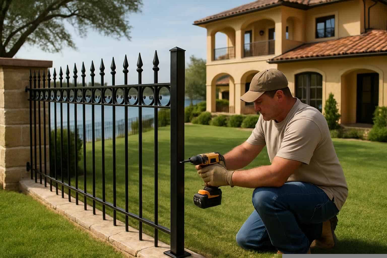Wrought Iron Fence Installer in Horseshoe Bay TX