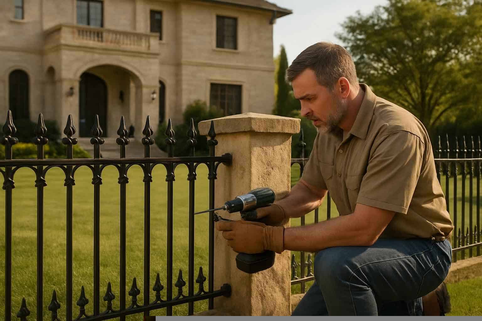 Wrought Iron Fence Installer in Mason TX