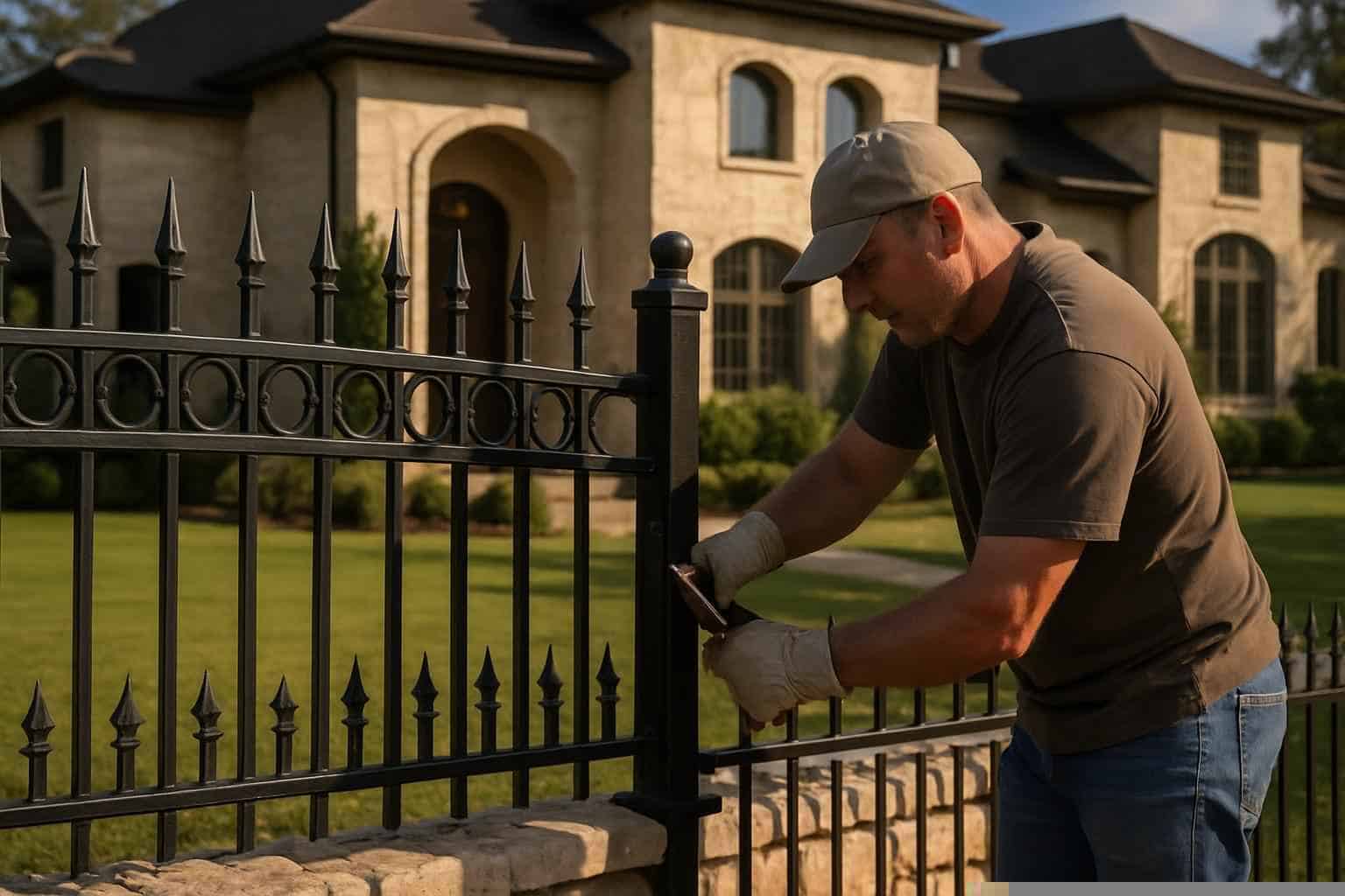 Wrought Iron Fence Installer in Pipe Creek TX
