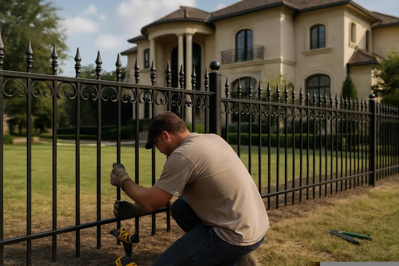 Fence Installation Contractor In Pontotoc TX Wrought Iron Fence Installer in Pontotoc TX