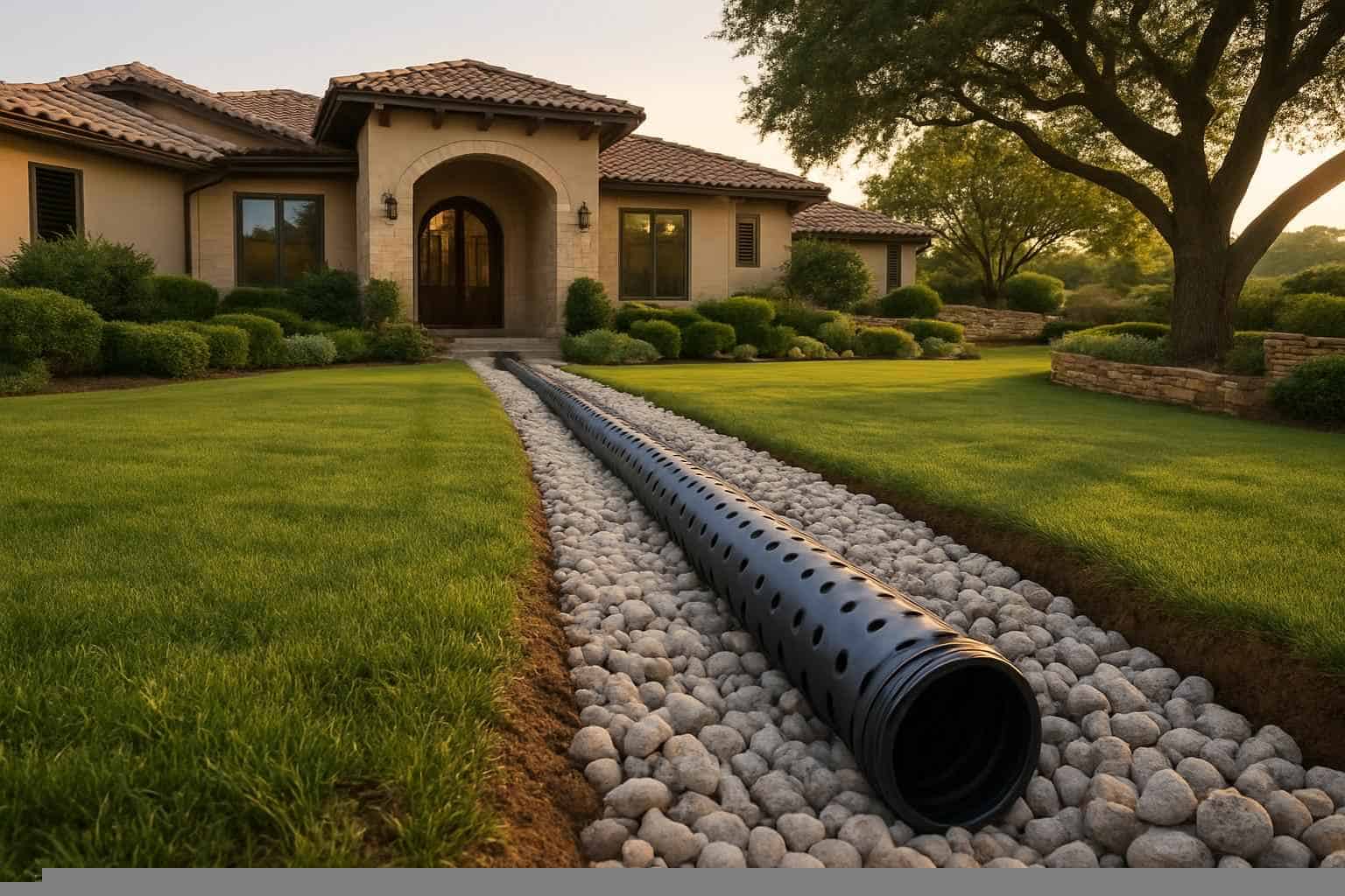 Drainage Solutions Contractor In Horseshoe Bay TX Yard Drainage Company in Horseshoe Bay TX