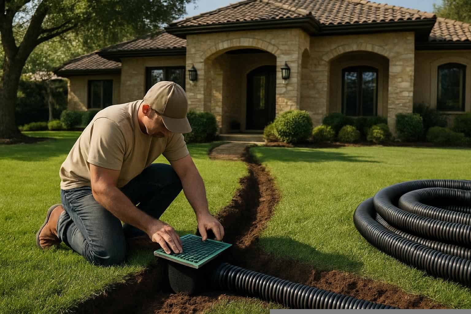Yard Drainage Company in Medina TX