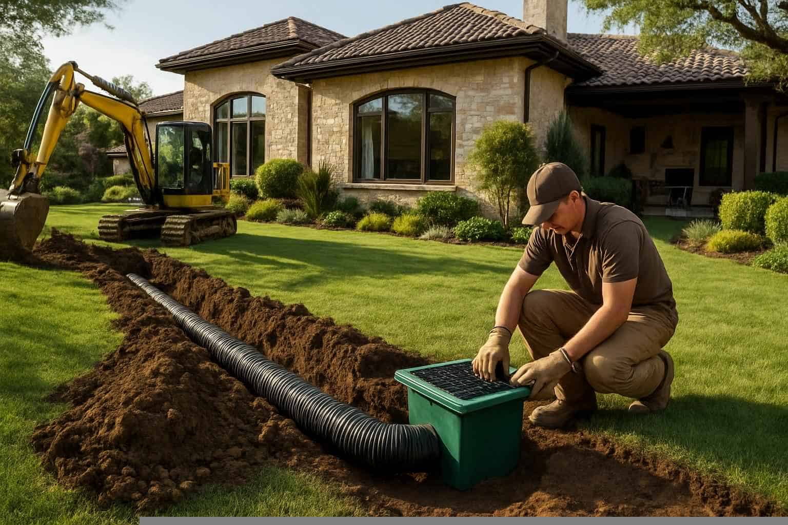 Yard Drainage Company in Pipe Creek TX