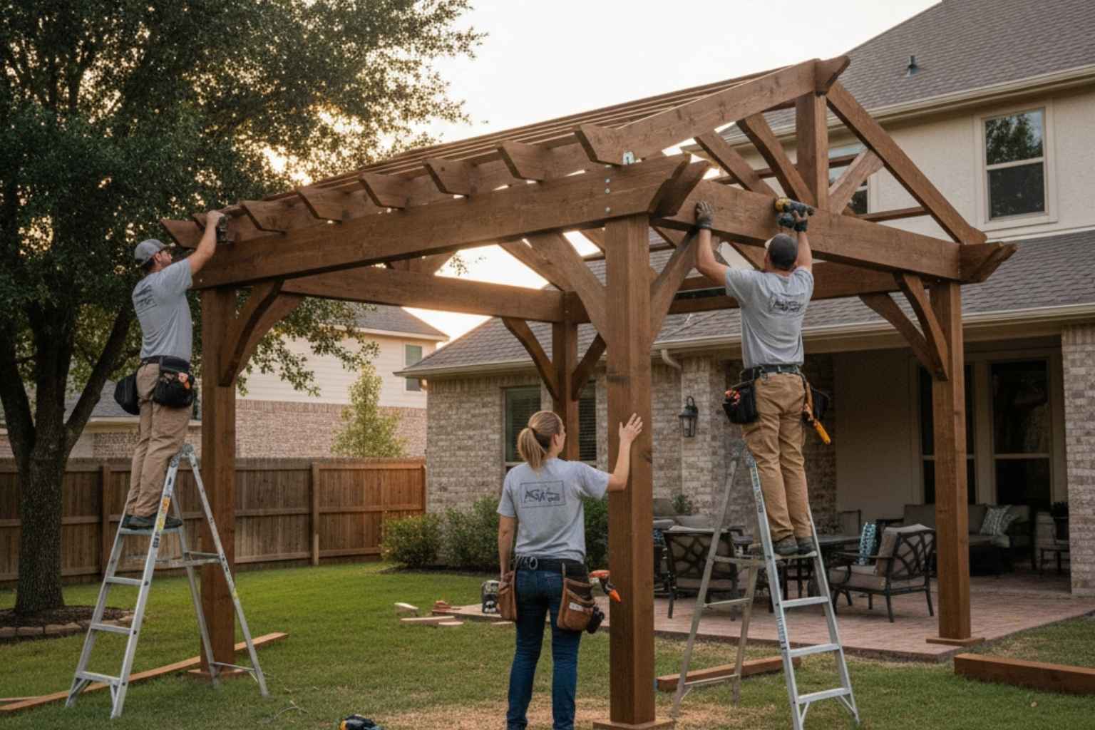 Freestanding Pergola Installer In Pontotoc TX