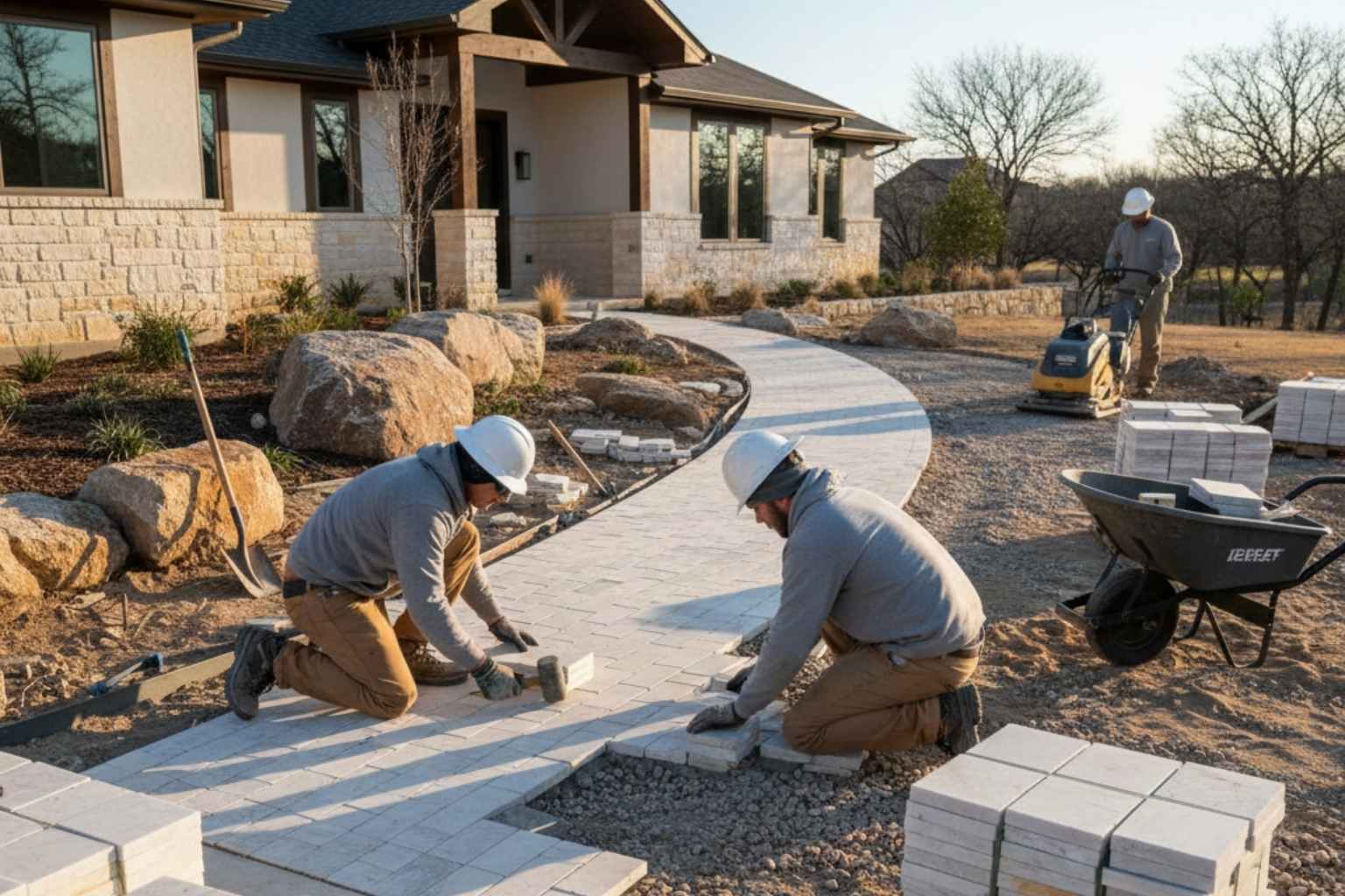 Path Walkway Contractor In Marble Falls TX Paver Walkway Installation Service In Marble Falls TX