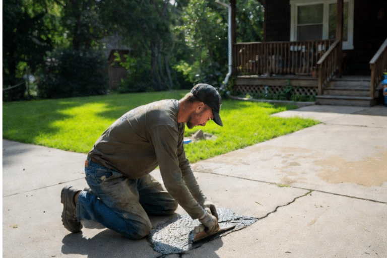 Concrete Repair Contractor In Burnet TX Driveway Crack Repair Service in Burnet TX