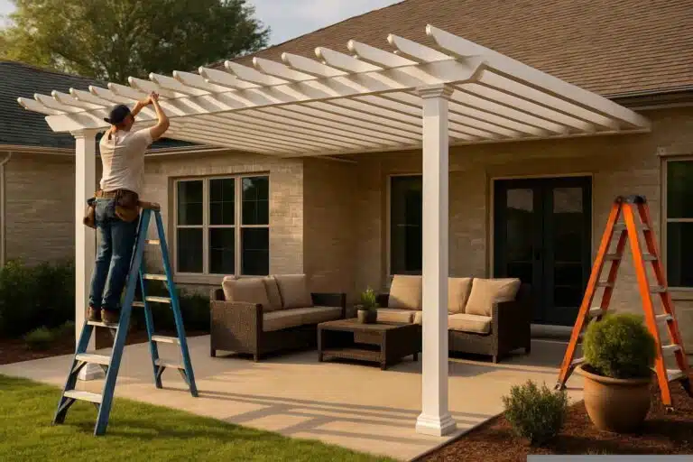 aluminum patio cover installer in marble falls tx