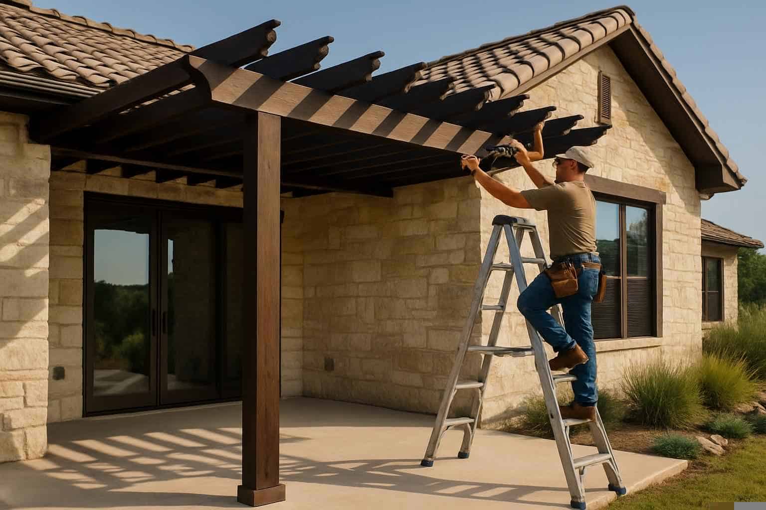 Attached Pergola Installer in Fischer TX