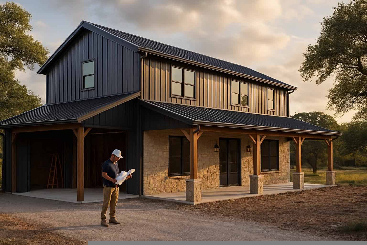 Metal Building Construction Contractor In Marble Falls TX Barndominium Builder Service in Marble Falls TX