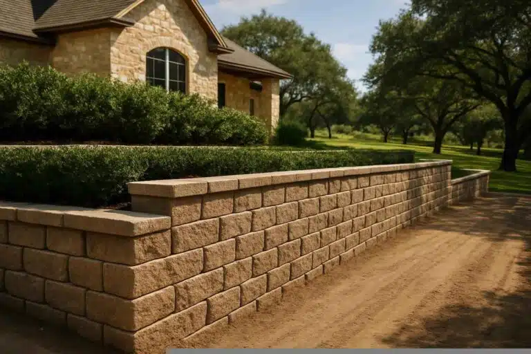 Retaining Wall Contractor In Burnet TX block retaining wall builder in burnet tx