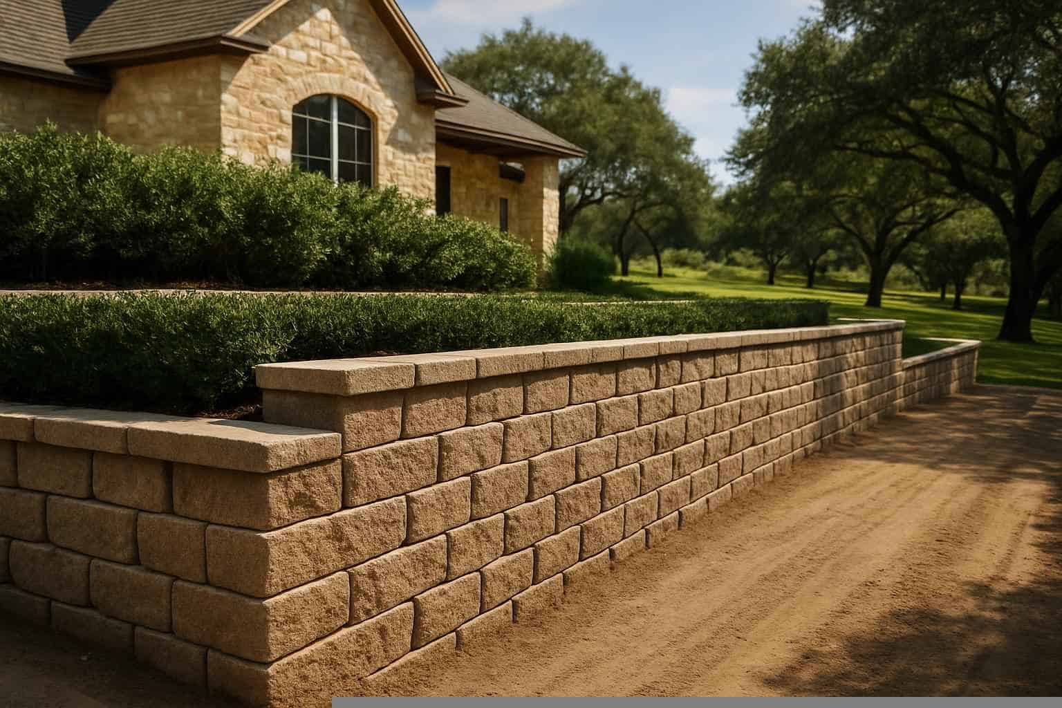Retaining Wall Contractor In Burnet TX Block Retaining Wall Builder in Burnet TX