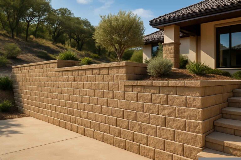 block retaining wall builder in fischer tx