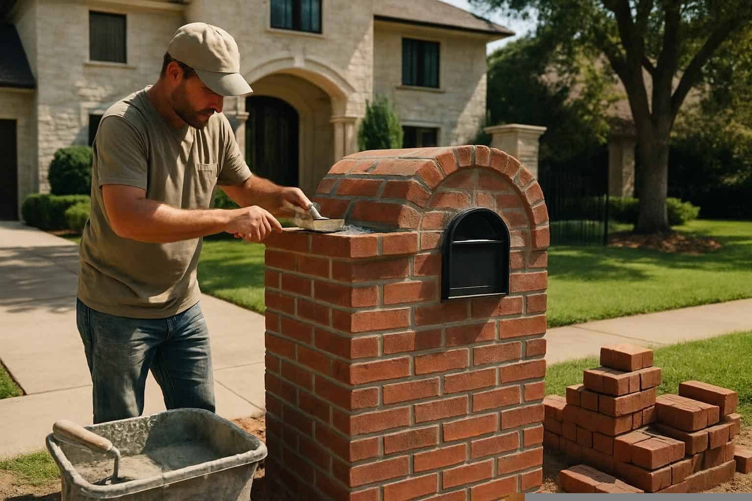 Brick Mailbox Builder in Burnet TX
