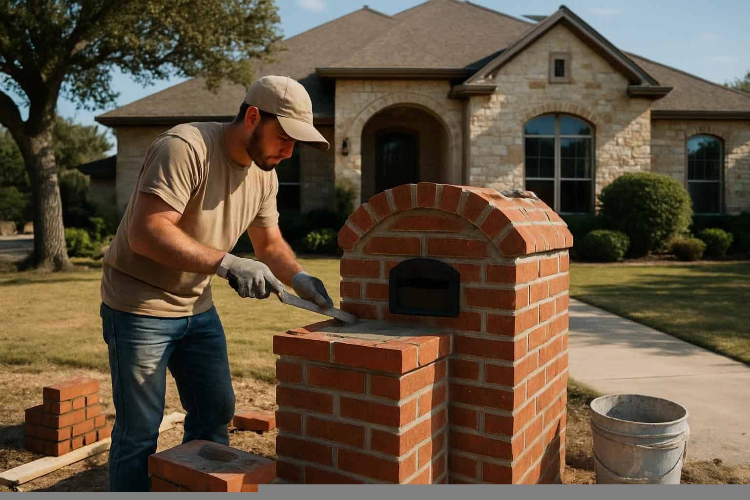 Brick Mailbox Builder in Fischer TX