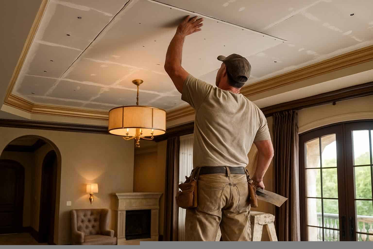 Ceiling Drywall Installation in Burnet TX