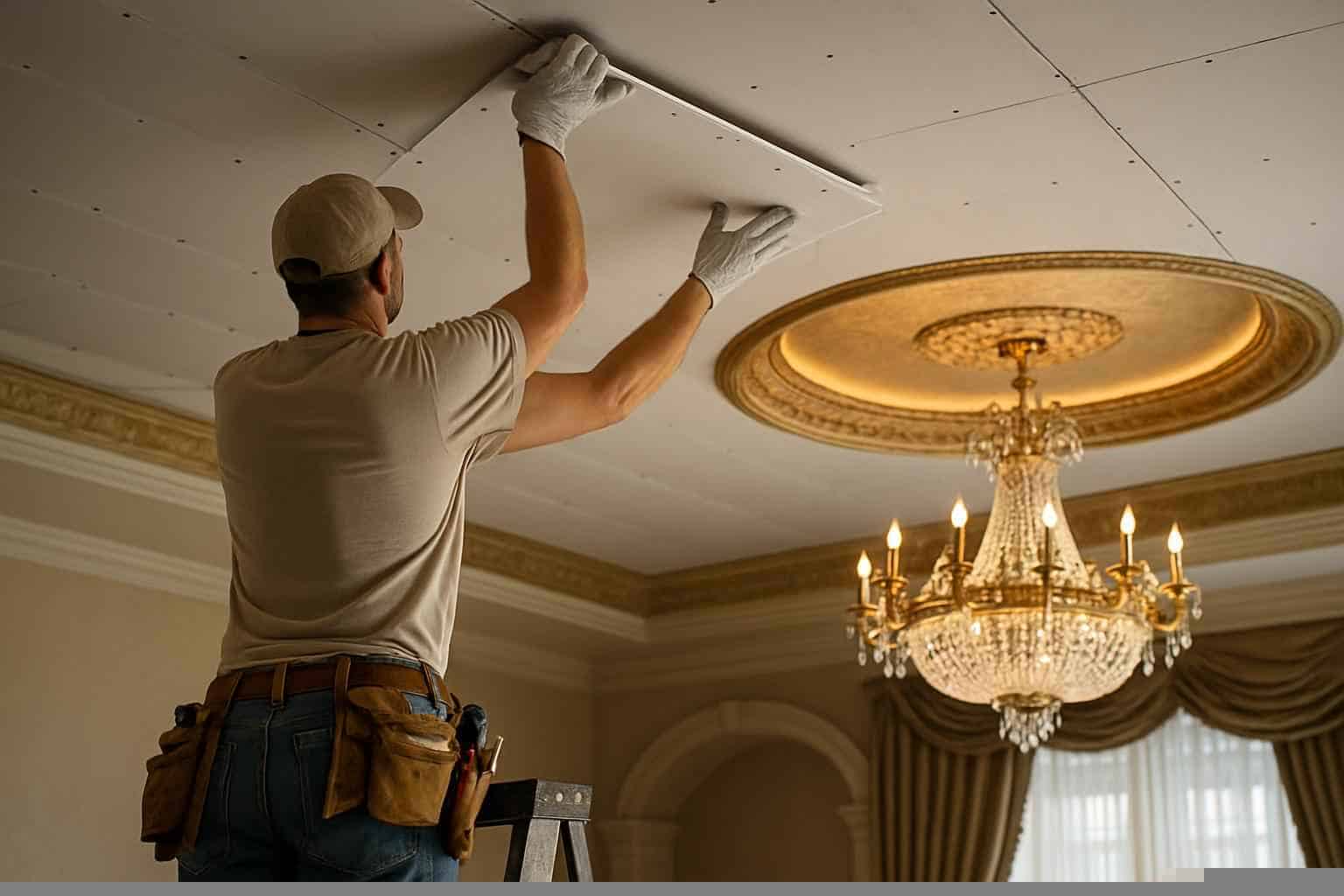 Ceiling Drywall Installation in Fischer TX