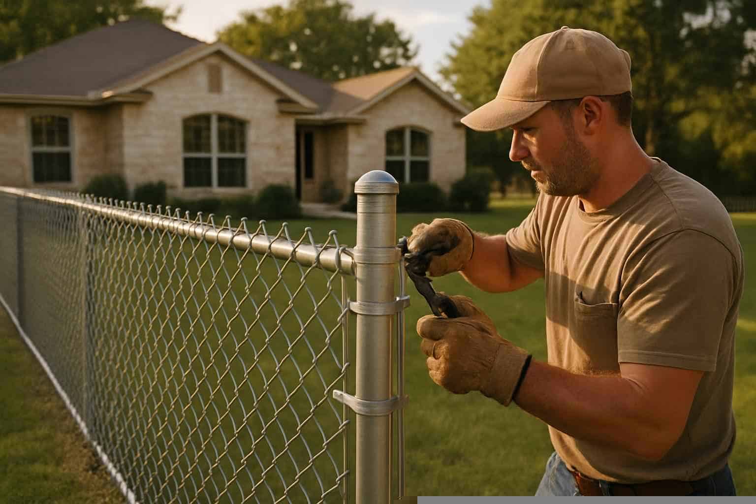 Chain Link Fence Installer in Fischer TX