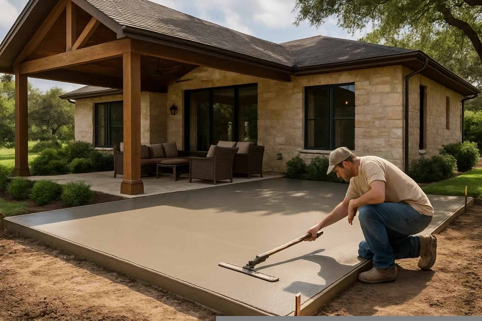 Concrete Patio Installation Service in Burnet TX