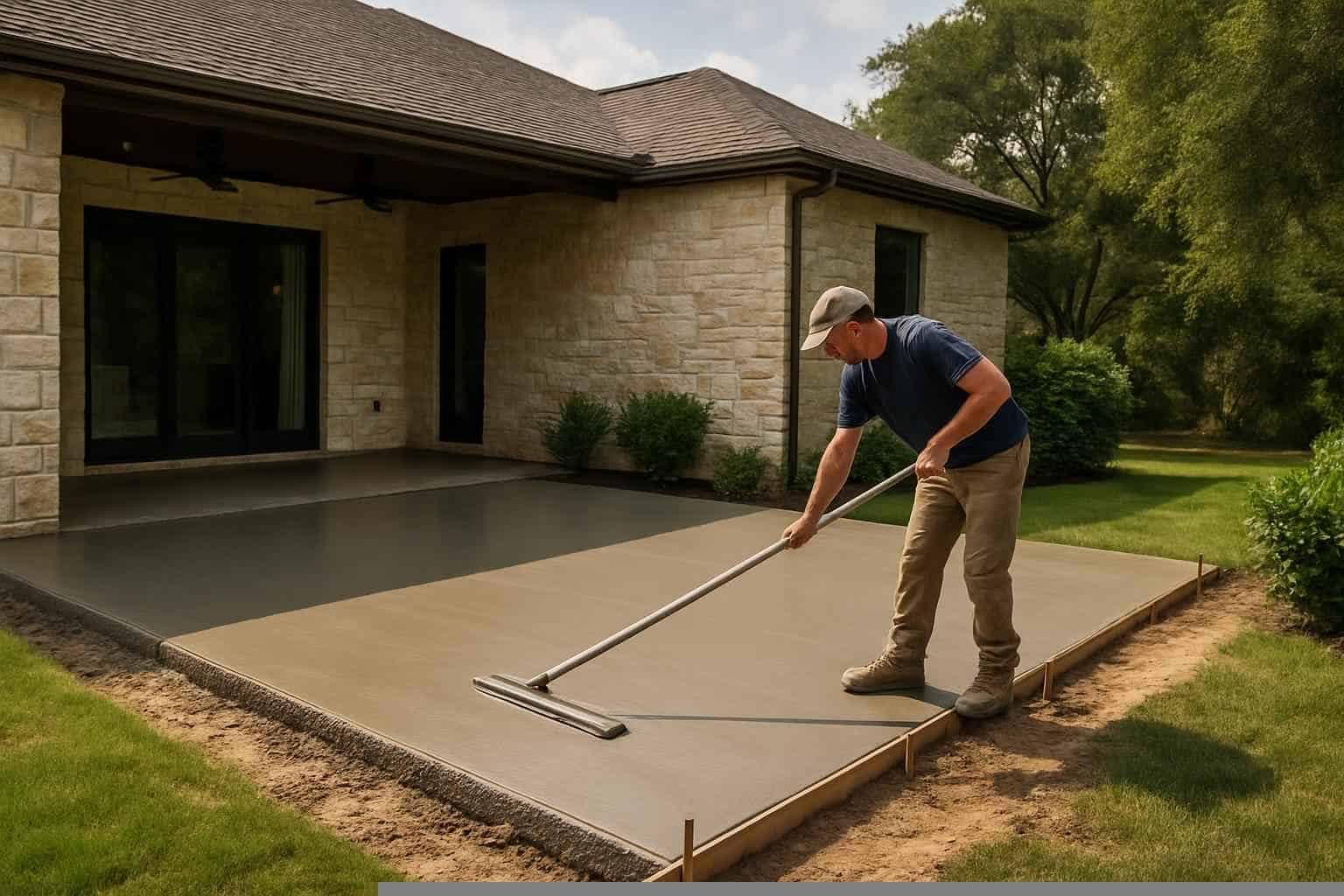 Concrete Patio Installation Service in Fischer TX