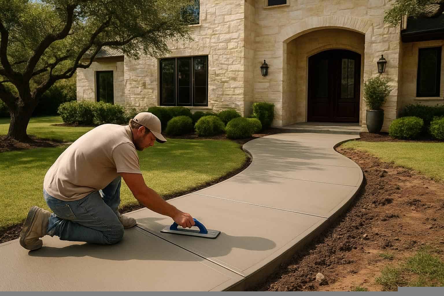 Path Walkway Contractor In Burnet TX Concrete Walkway Contractor in Burnet TX