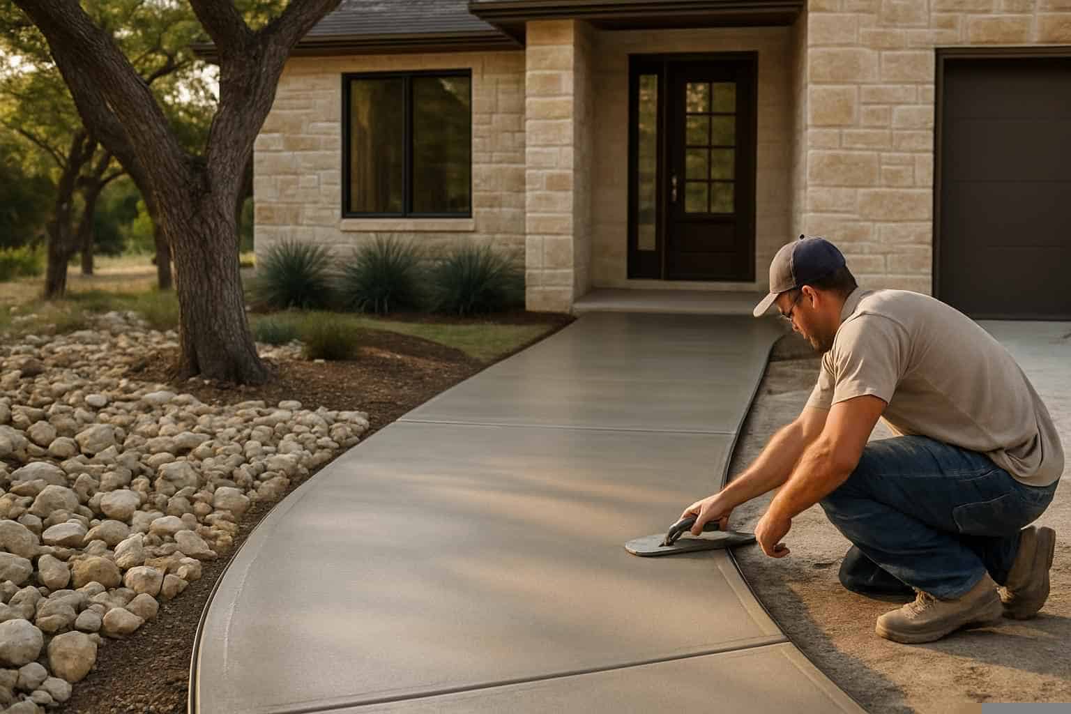 Concrete Walkway Contractor in Fischer TX