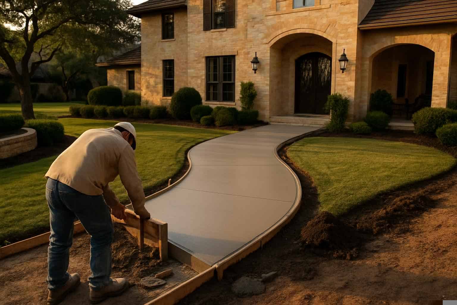 Path Walkway Contractor In Marble Falls TX Concrete Walkway Contractor in Marble Falls TX