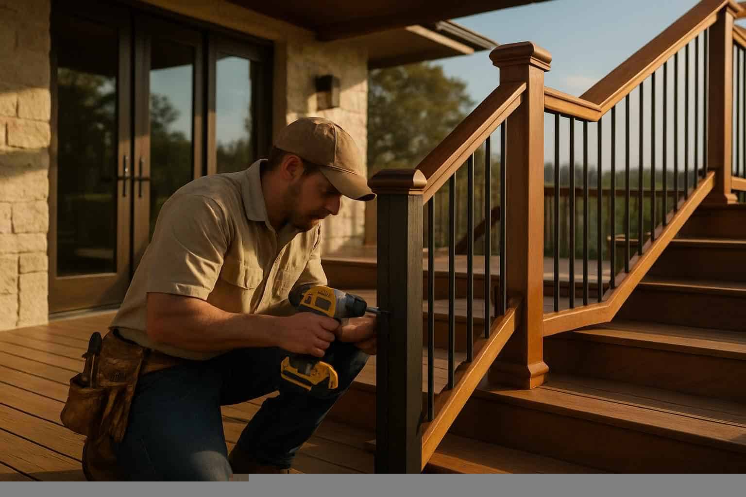 Deck Stair Railing Installer in Burnet TX