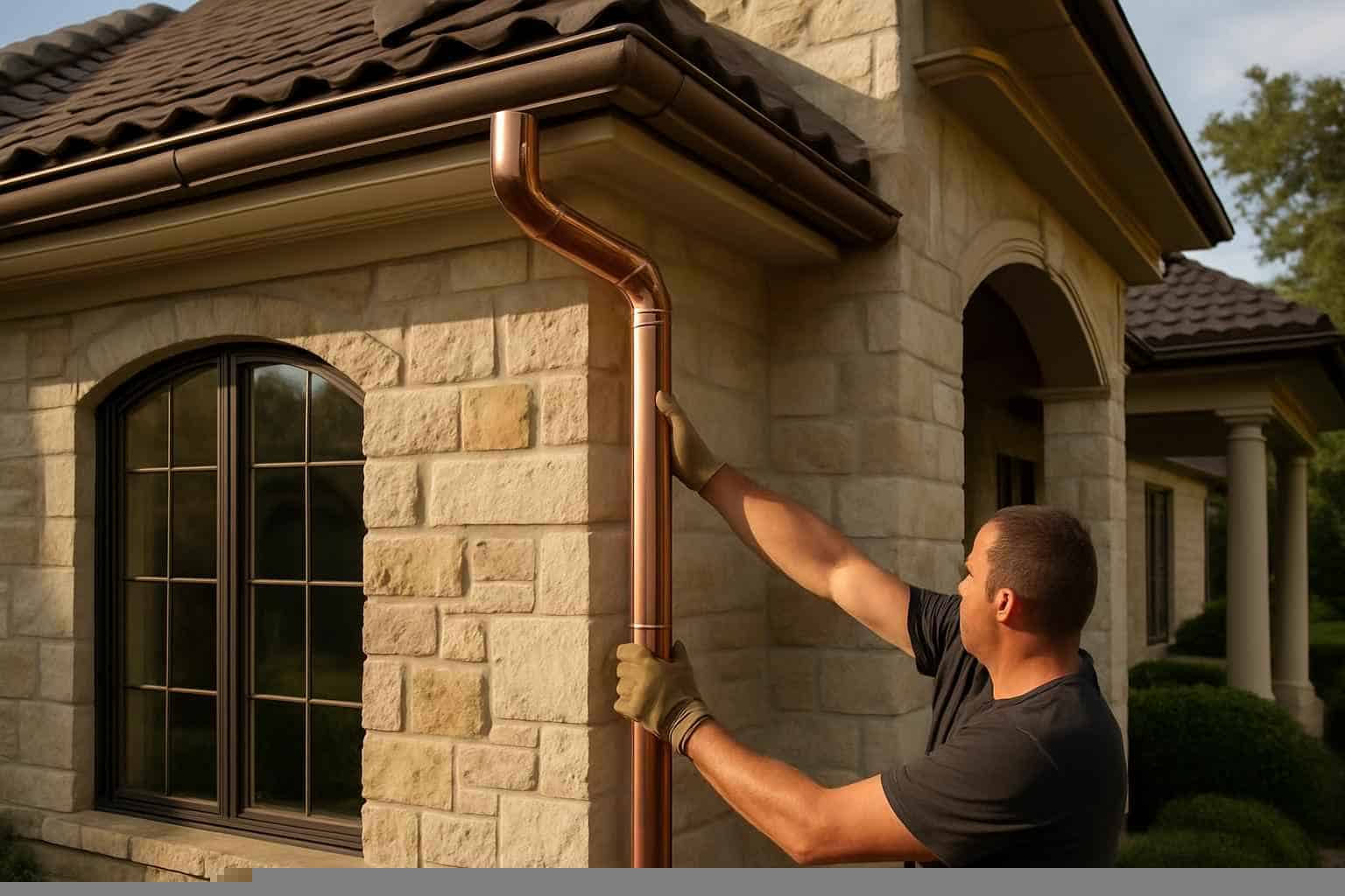 Downspout Installation Service in Marble Falls TX