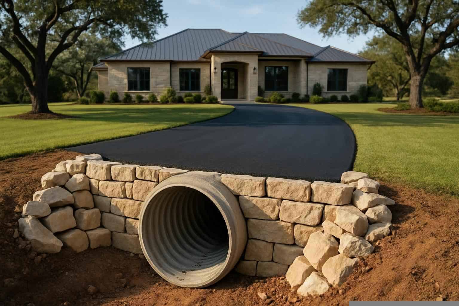 Driveway Culvert Installation Service in Marble Falls TX