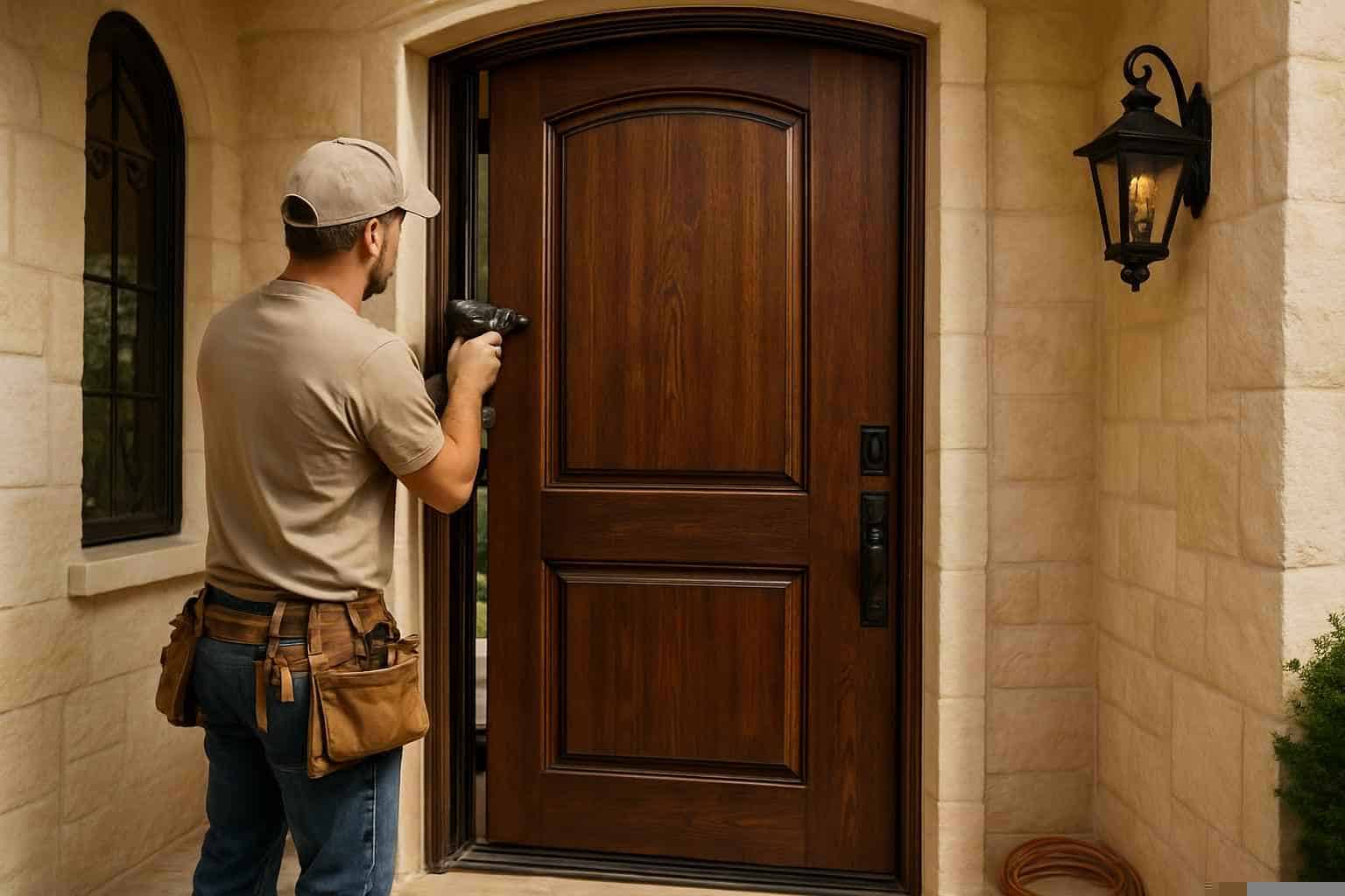 Entry Door Installation Contractor in Fischer TX