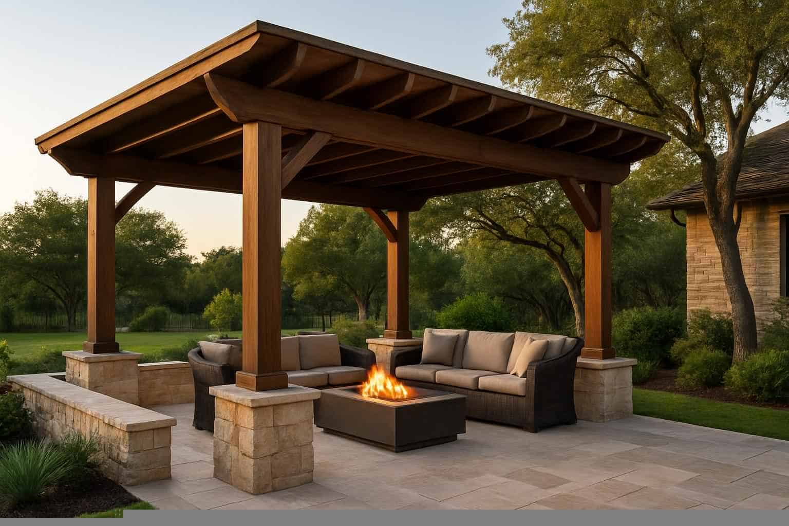 Patio Cover Installation Contractor In Burnet TX Freestanding Patio Cover Contractor in Burnet TX