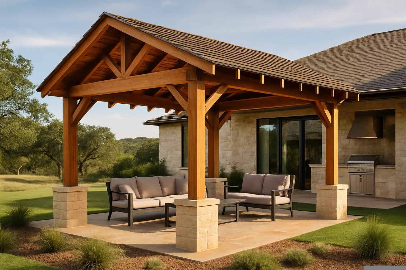 Freestanding Patio Cover Contractor In Marble Falls TX