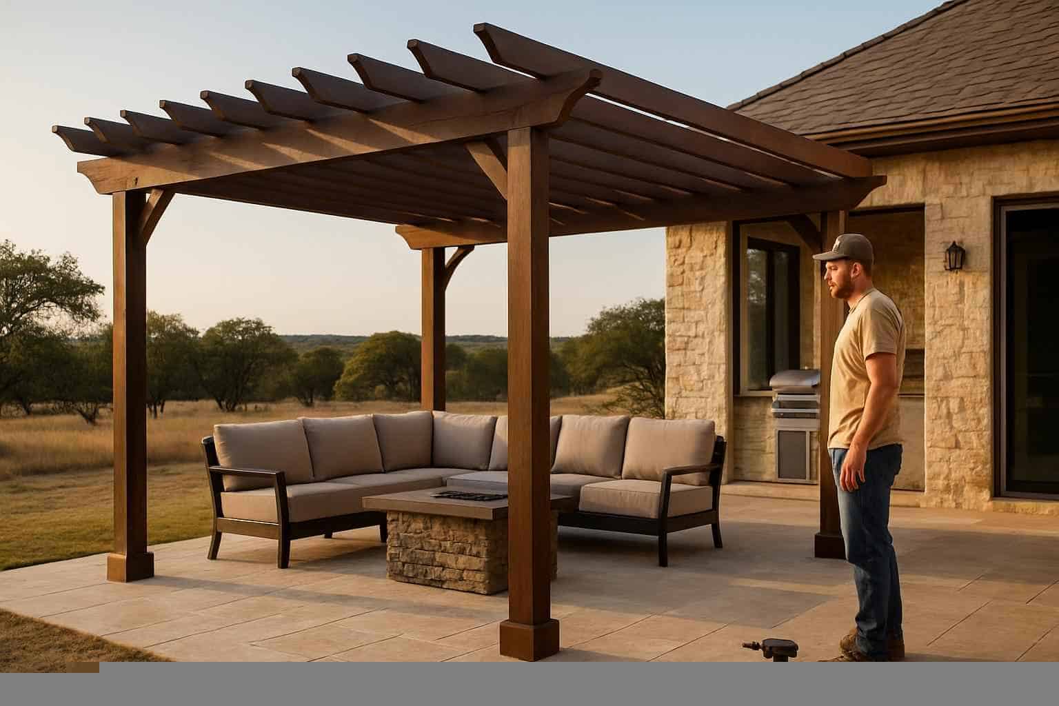 Freestanding Pergola Installer in Fischer TX