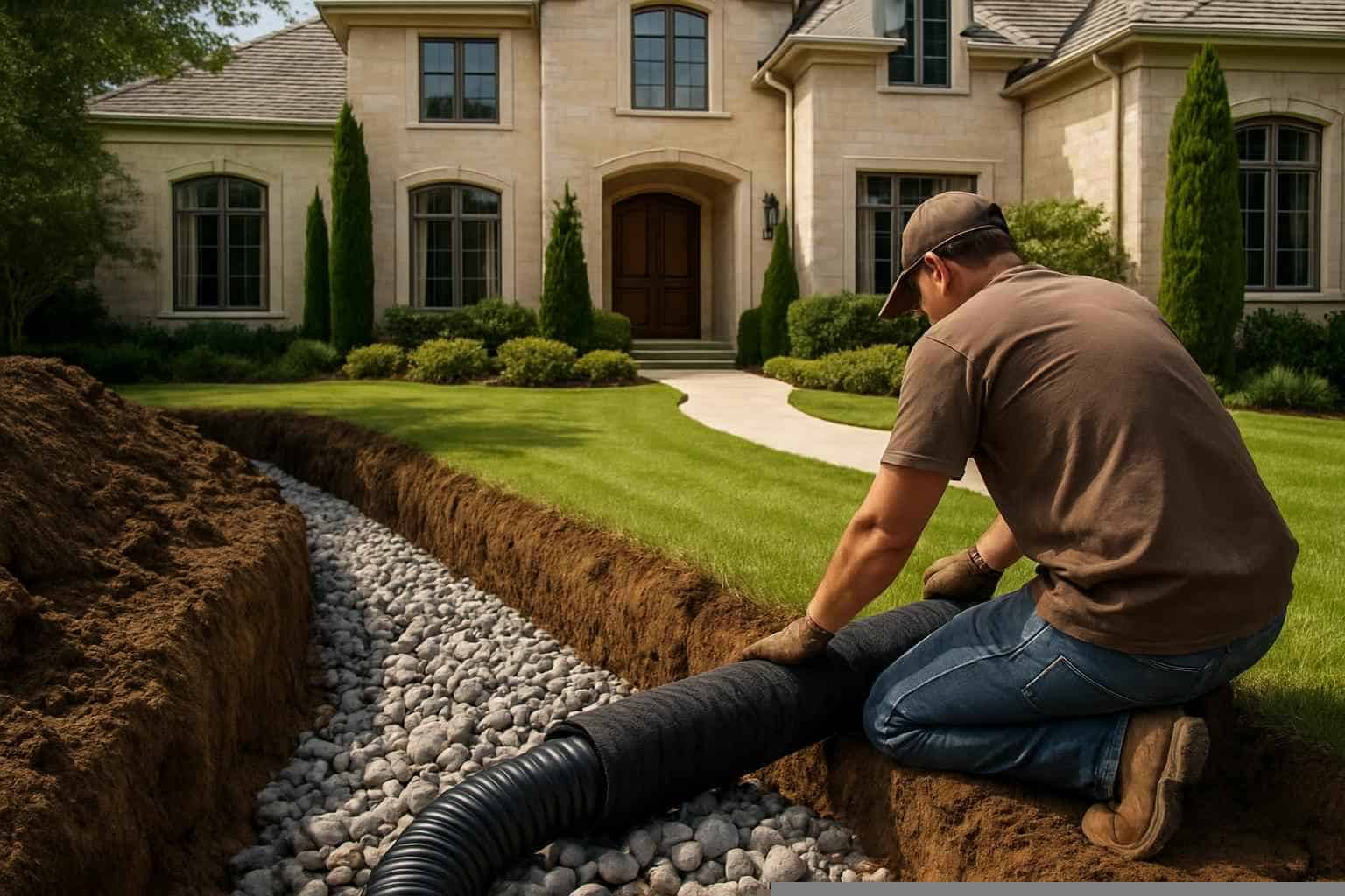 French Drain Installation Contractor in Burnet TX