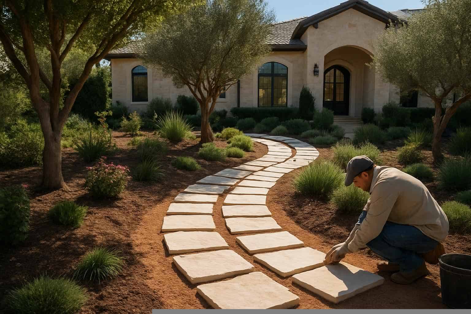 Garden Path Installation Service in Fischer TX