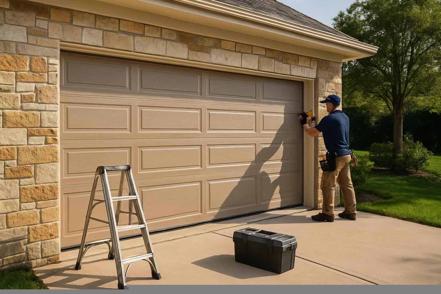 Garage Door Installation Contractor In Burnet TX Insulated Garage Door Installation Service in Burnet TX