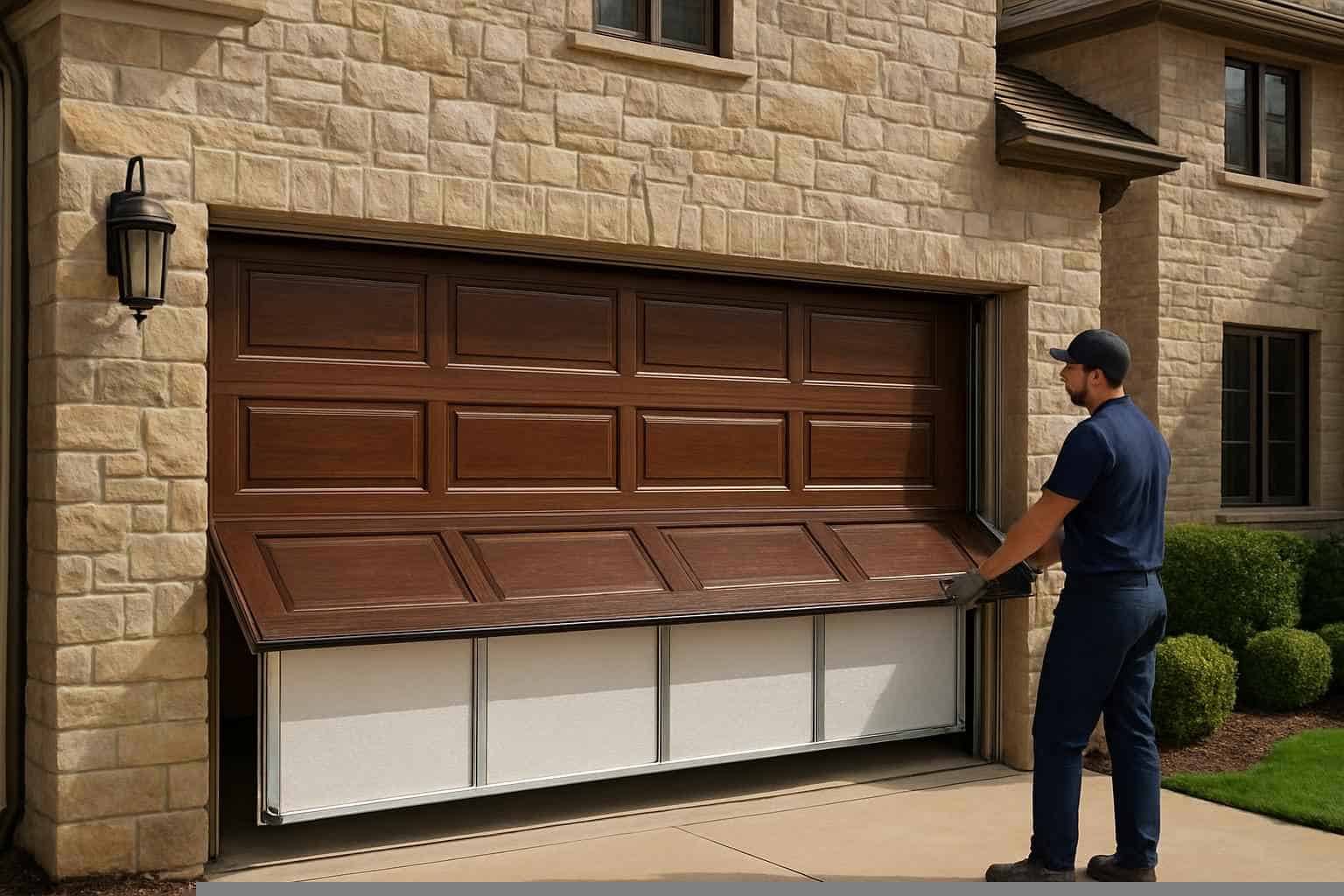 insulated garage door installation service in pontotoc