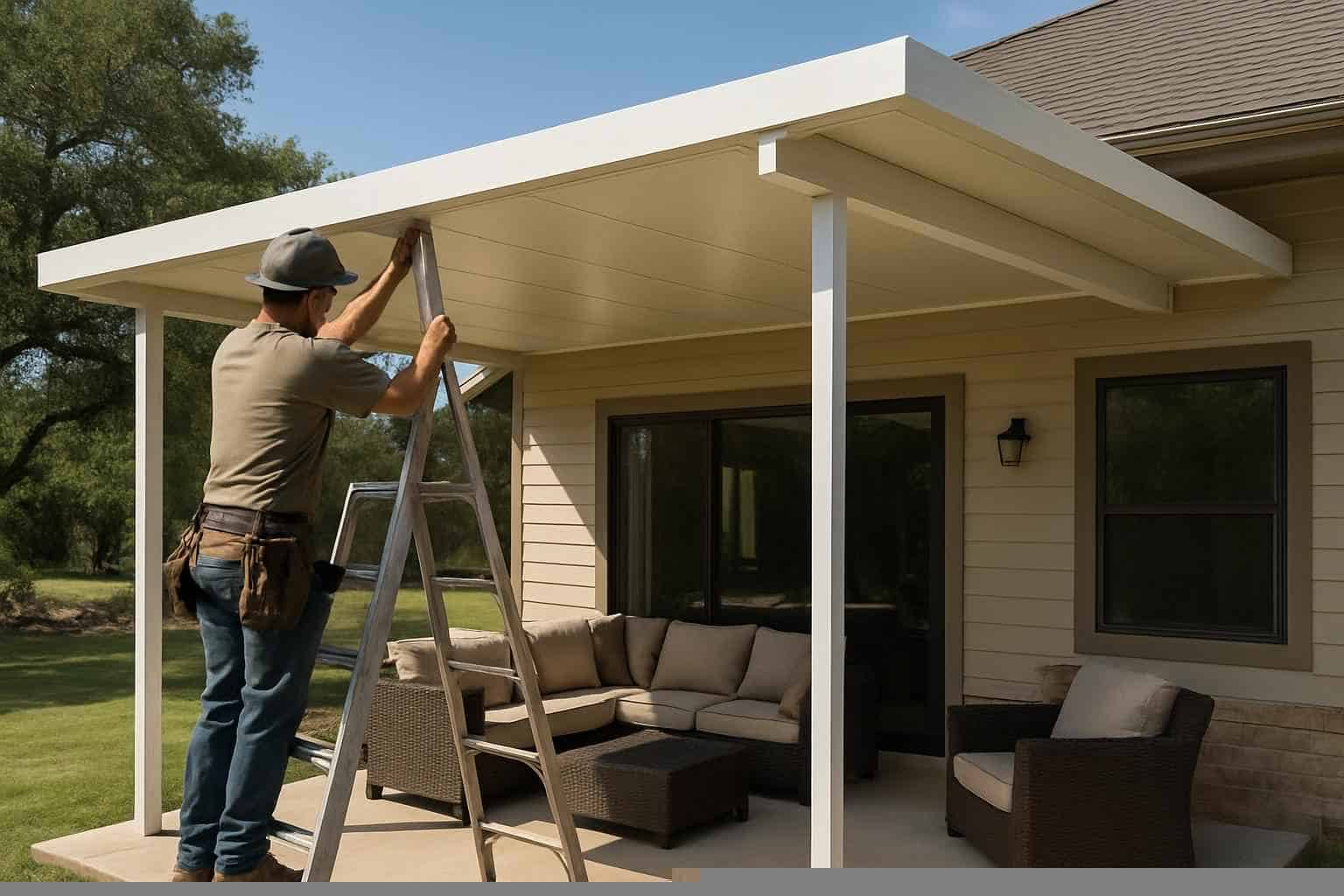 Patio Cover Installation Contractor In Fischer TX Insulated Patio Cover Installation in Fischer TX