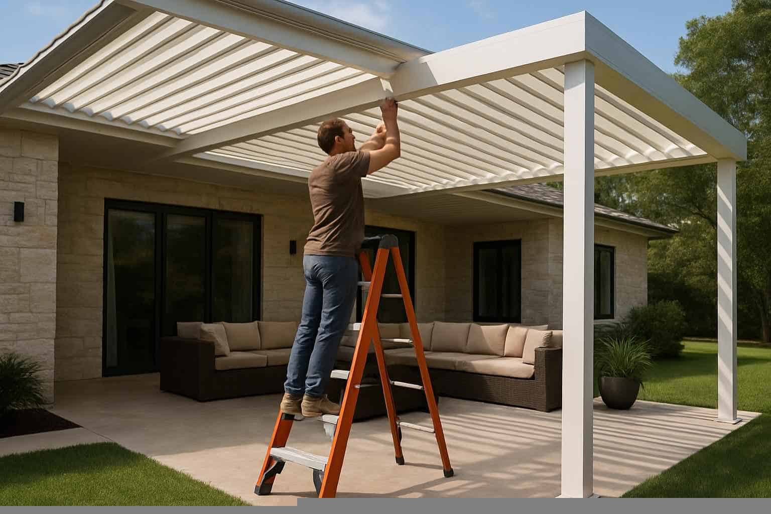 Louvered Patio Cover Installer In Marble Falls TX