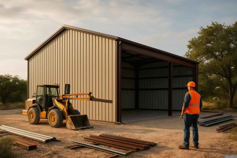 metal building construction company in fischer tx