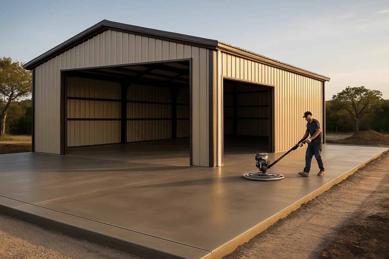 Metal Building Construction Contractor In Fischer TX Metal Building Slab Contractor in Fischer TX