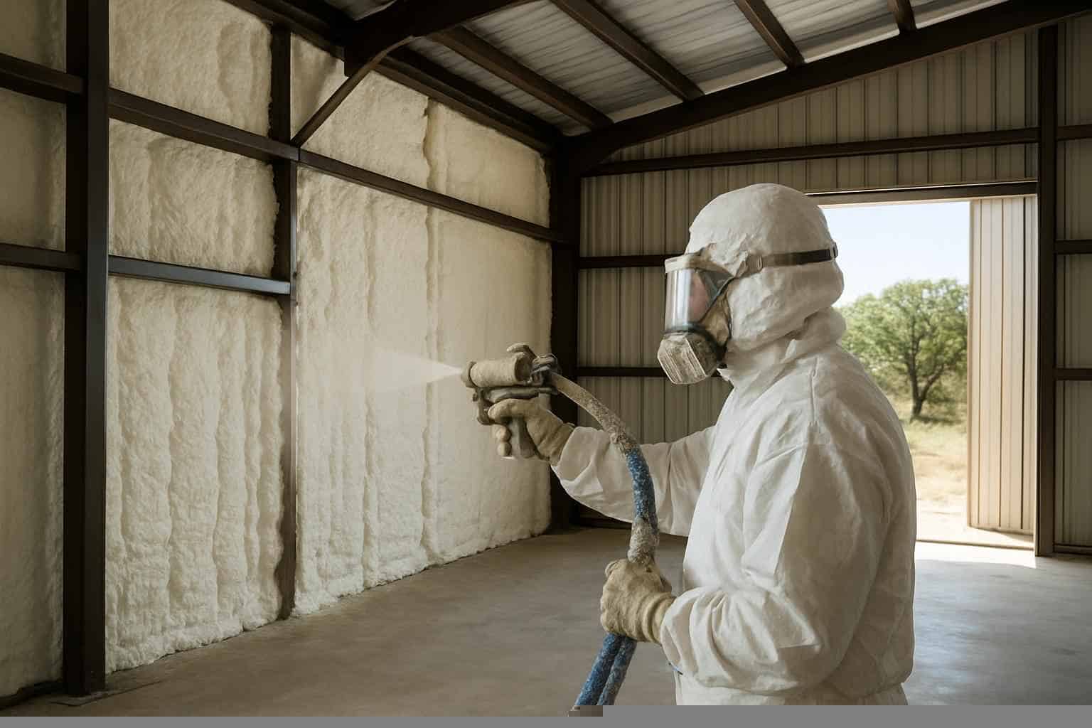 Metal Building Spray Foam Contractor in Burnet TX
