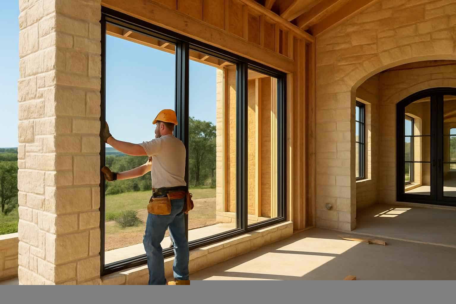 New Construction Window Installation in Burnet TX