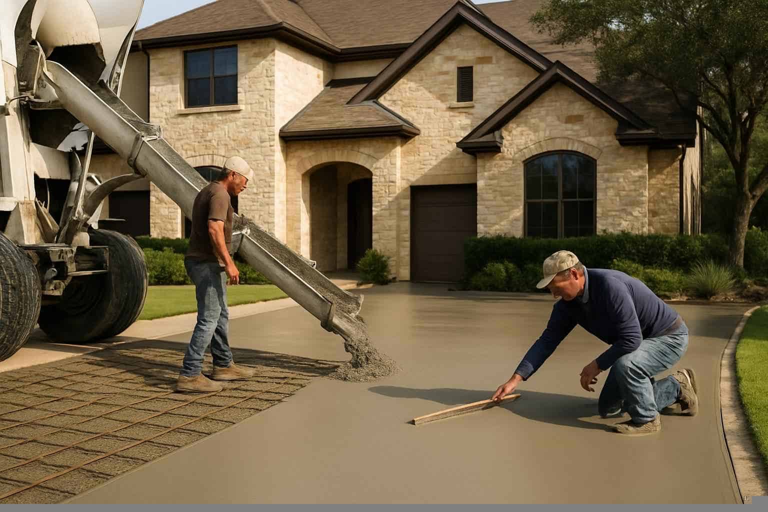 Concrete Driveway Contractor In Marble Falls TX New Driveway Pour Service in Marble Falls TX